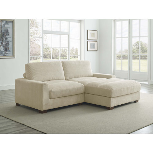 Wade Logan® 90" Wide Right Hand Facing Sofa & Chaise & Reviews Wayfair Canada